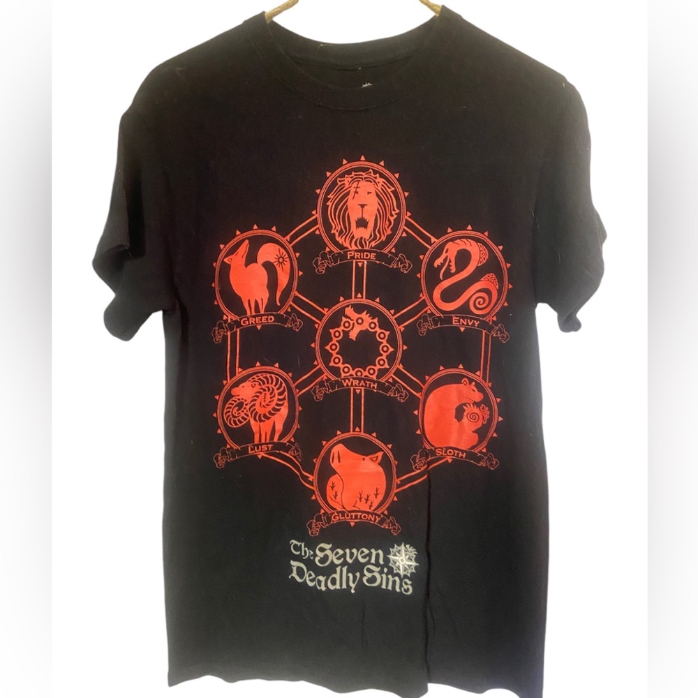 Funimation seven deadly sins black shortsleeve unisex T-Shirt crewneck